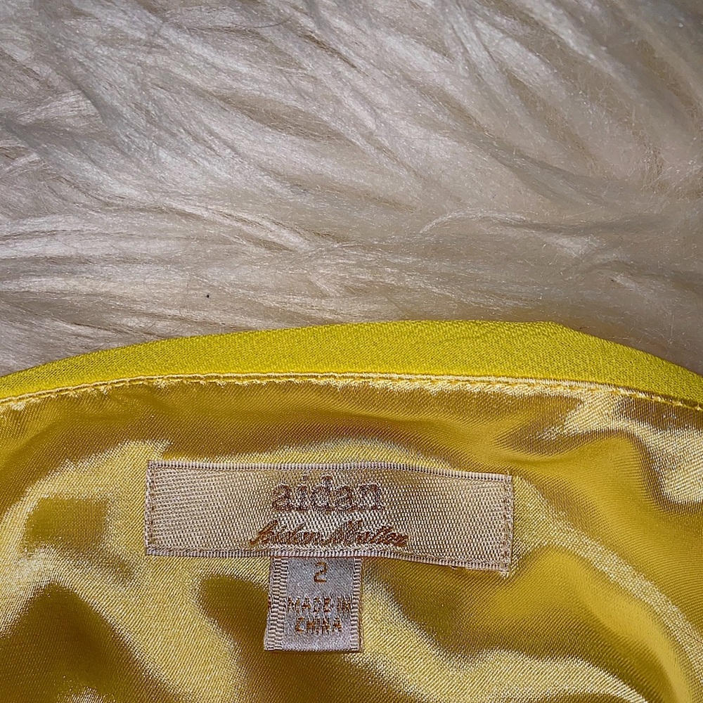Aidan Mattox Yellow floral sundress - Picture 7 of 8